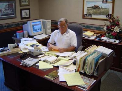 Ed Christenbury In His Office